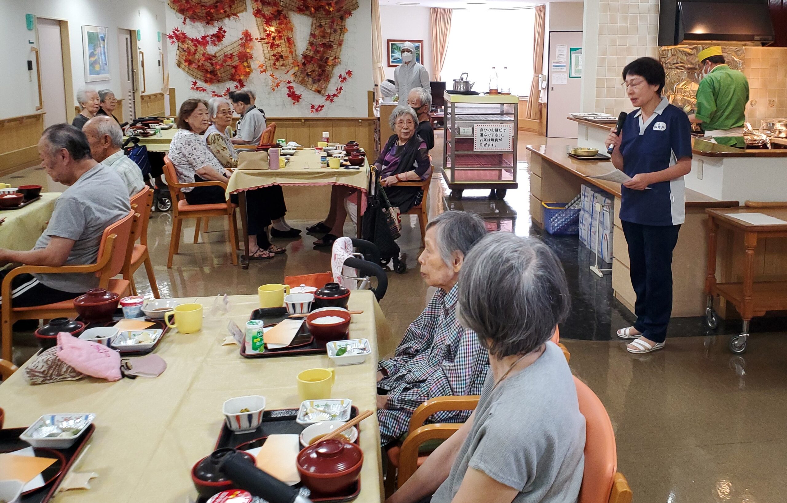 【ケア】あげたて！てんぷらバイキング!!敬老会